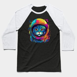 Space Cat Baseball T-Shirt